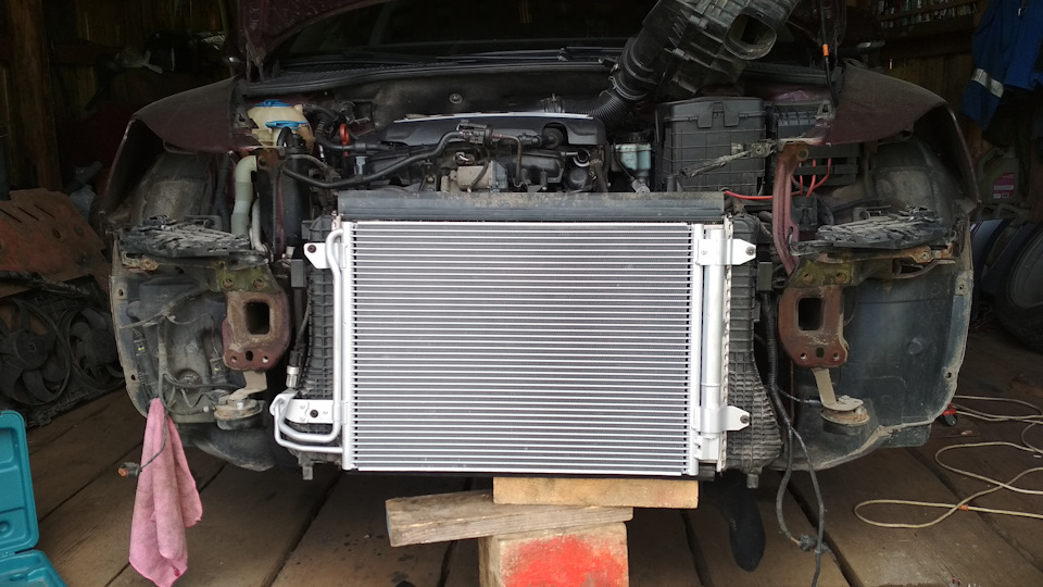 Замена радиатора кондиционера. - Skoda Octavia A5 Mk2, 1,8 л, 2012 года визит на