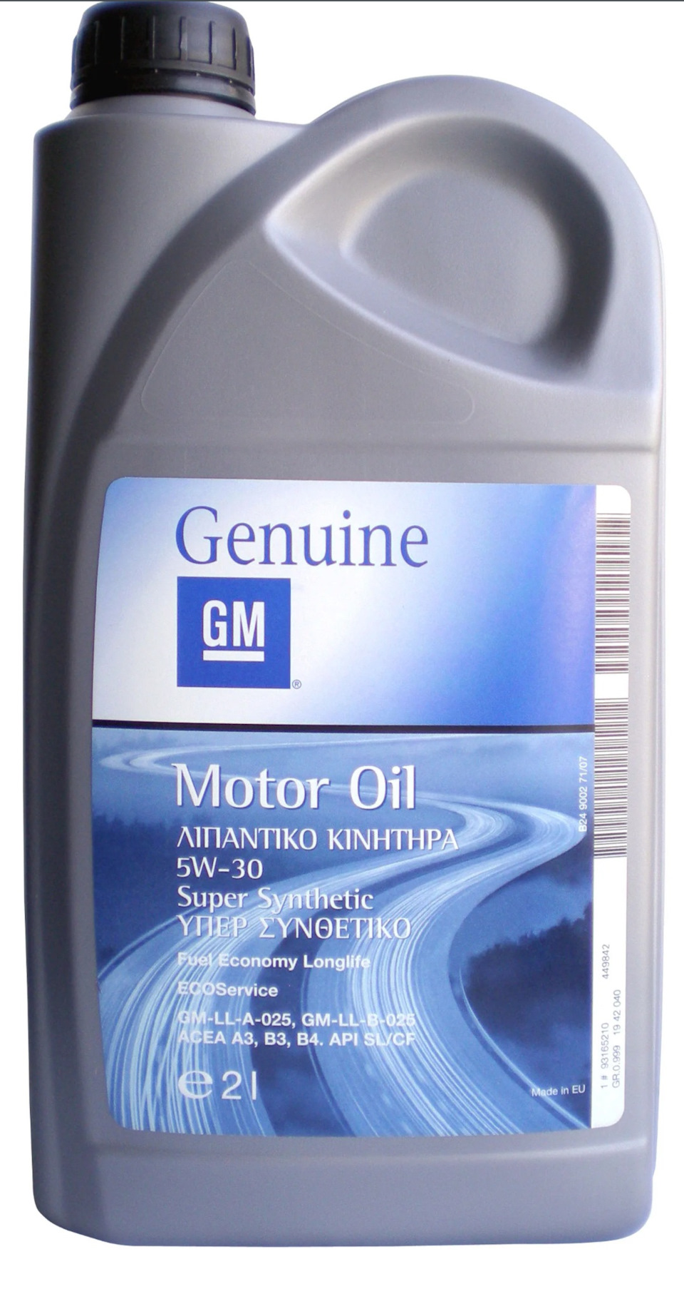 Технические характеристики масла GM General Motors. — Opel Astra H, 1,8 ...