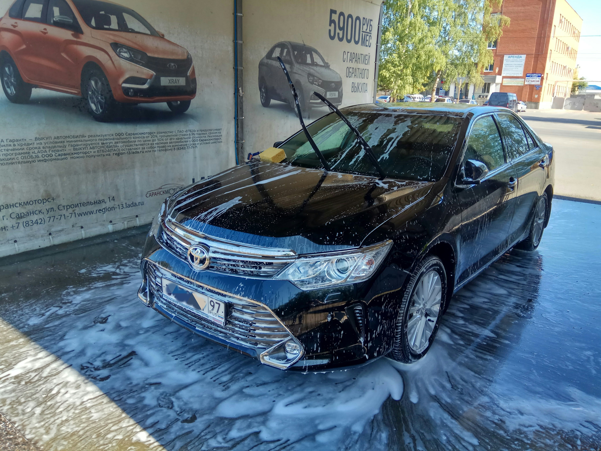 День чистоты для Камри. — Toyota Camry (XV50), 2,5 л, 2015 года | мойка |  DRIVE2