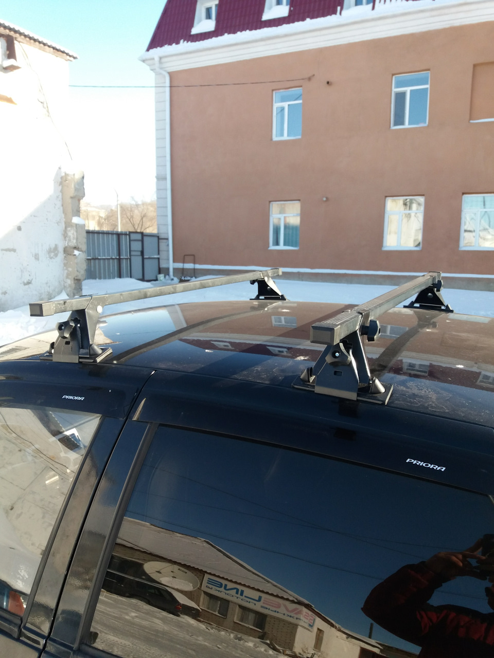 Прикупил рейлинги — Lada Приора седан, 1,6 л, 2007 года | аксессуары ...