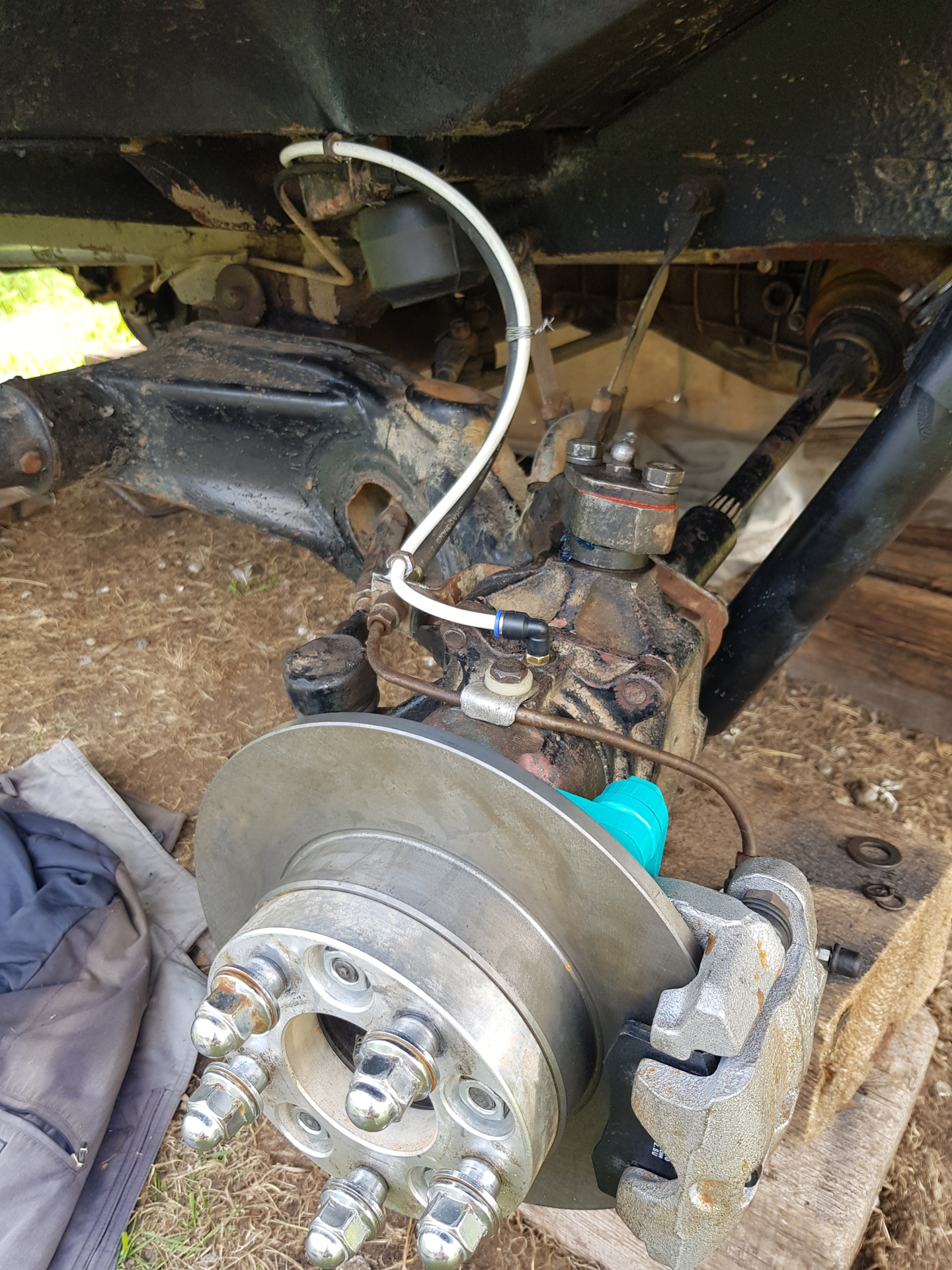 Перебрал передок под дисковые тормоза и шарико-шкворня — ЛуАЗ 969, 1,1 ...