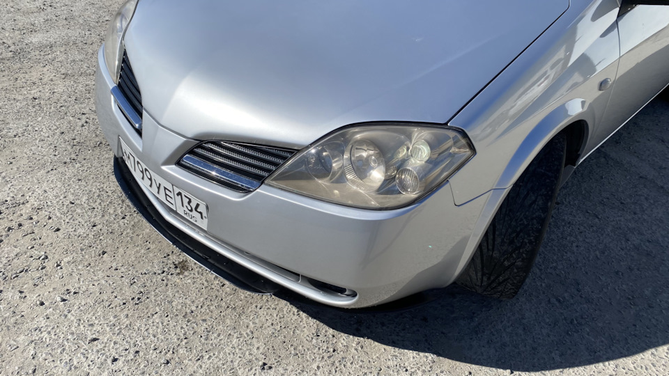 Самодельная губа — Nissan Primera (P12), 1,6 л, 2004 года | стайлинг ...