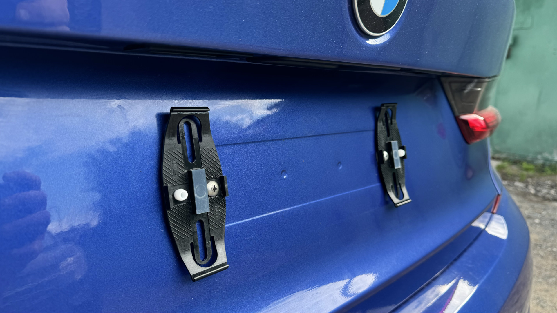 Крепление номеров 💙 — BMW 3 series (G20), 2 л, 2019 года | аксессуары ...