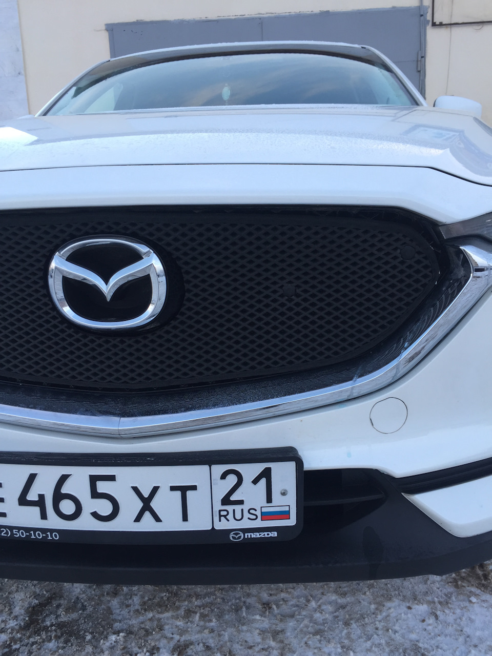 Утеплитель намордник — Mazda CX-5 (2G), 2,5 л, 2018 года | просто так |  DRIVE2