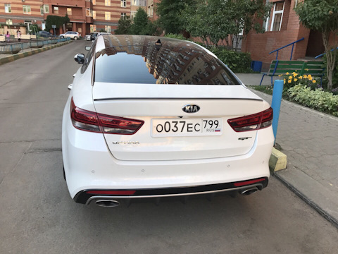 Kia Optima 4 спойлер