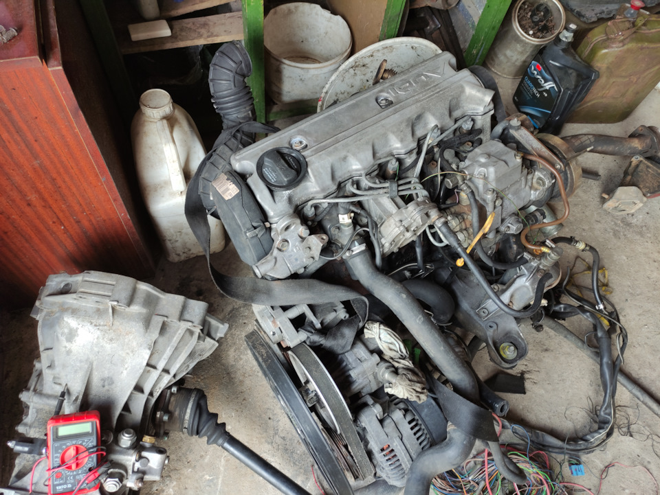 Свап 2.5tdi. Коса моторная, установка ABS, EDS системы, подключение ...