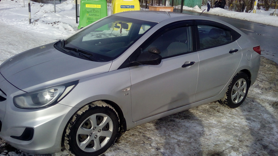 Гибридная стойка стабилизатора — Hyundai Solaris (1G), 1,6 л, 2013 года ...