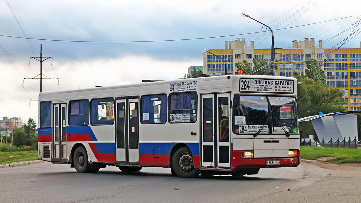 Маршрут автобуса 284б (Саратов - Энгельс) на карте Саратова