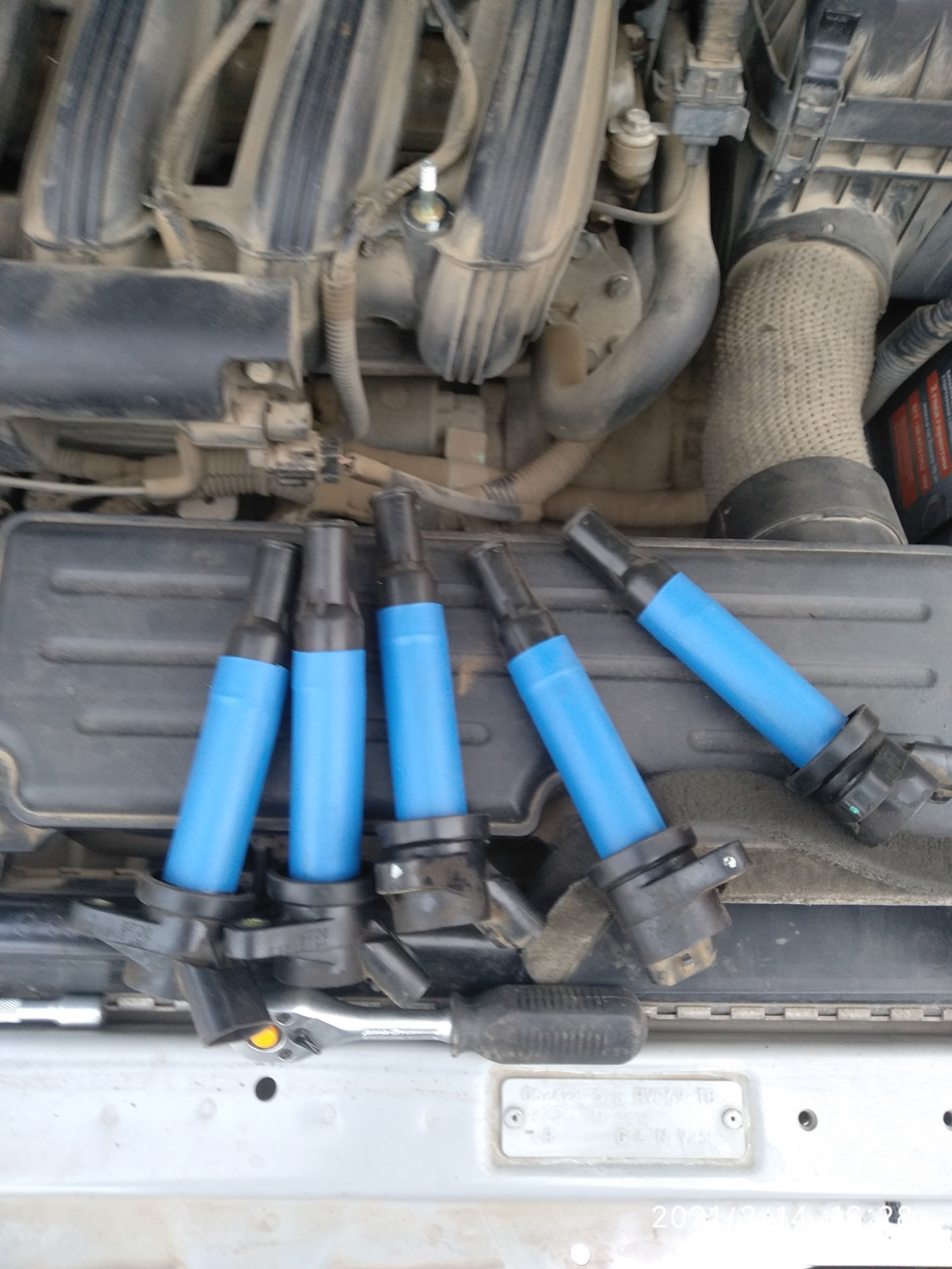 Села хорошо, и на одной катушке было небольшое темное пятнышко, возможно она шила — Chevrolet Epica