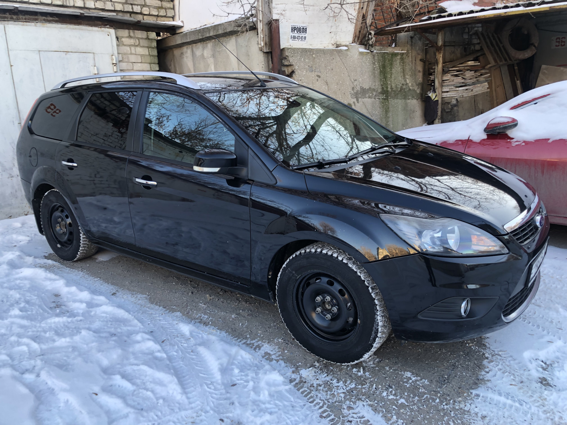 Мороз. Вода. Прогулка — Ford Focus II Wagon, 1,6 л, 2010 года | мойка |  DRIVE2