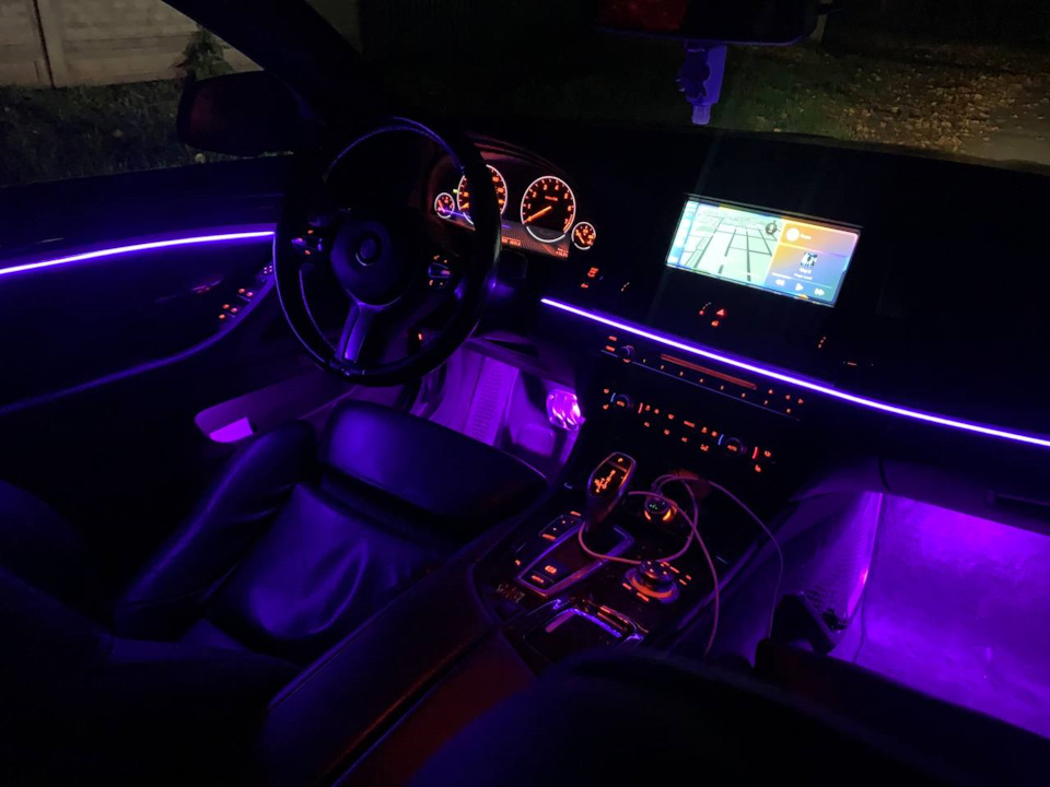 RGB подсветка ног подсветка салона автомобиля
