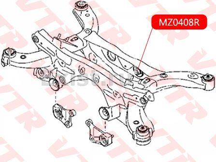 Замена сайлентблока заднего редуктора. — Mazda CX-5 (1G), 2,5 л, 2014 ...