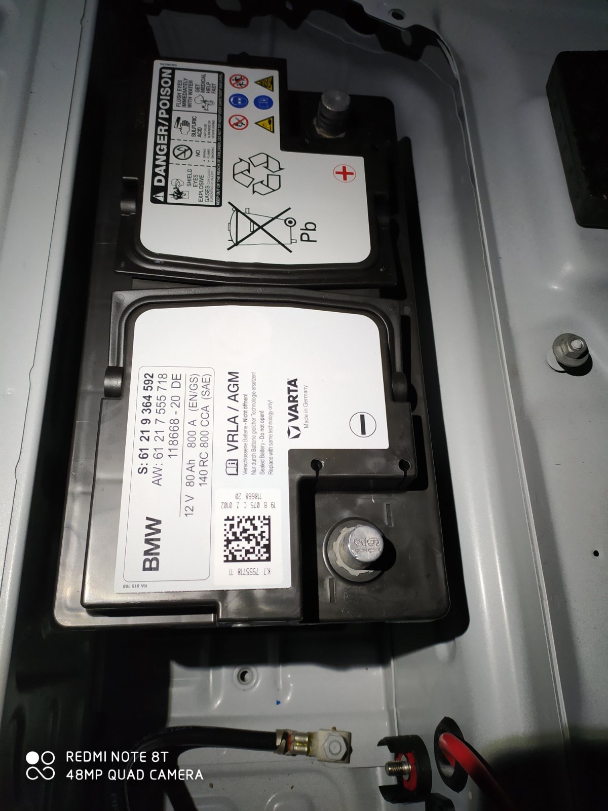 Аккумулятор для Бмв е38 — BMW 7 series (E38), 3,5 л, 1999 года ...