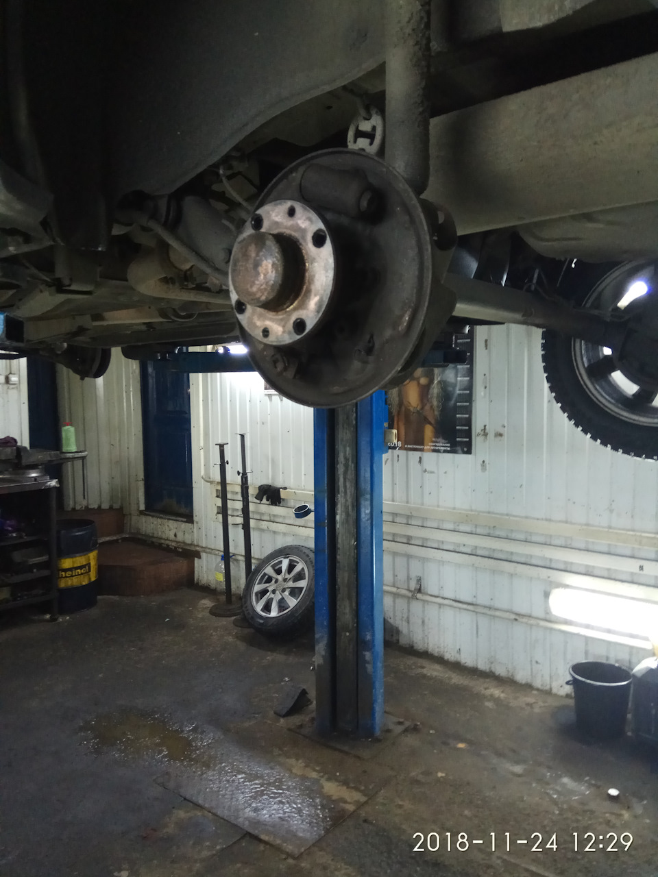 задний барабан в разобранном виде — Lada Kalina Cross