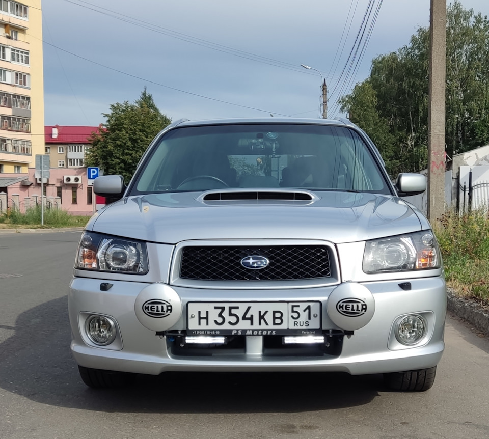 Крышки на доп фары — Subaru Forester (SG), 2 л, 2003 года | тюнинг | DRIVE2