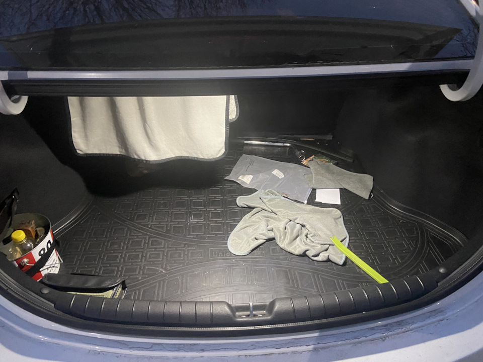 Светодиодный плафон в багажник — Hyundai Solaris (2G), 1,6 л, 2018 года ...