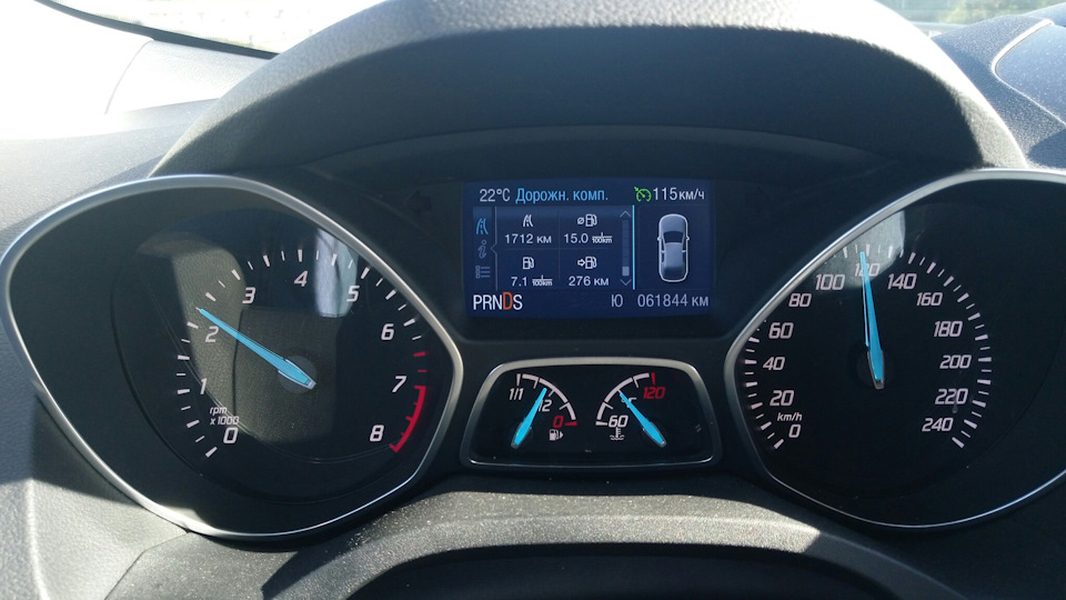 Дальняя дорога (расход топлива) — Ford Kuga (2G), 1,6 л, 2014 года ...