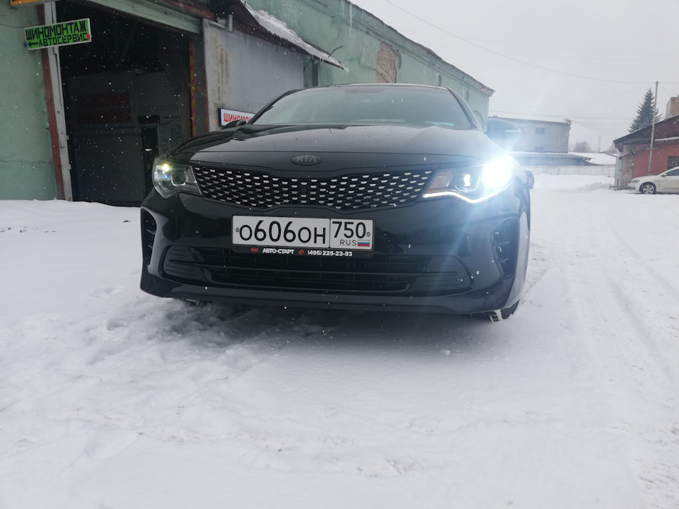 Kia Optima k5 черная антихром