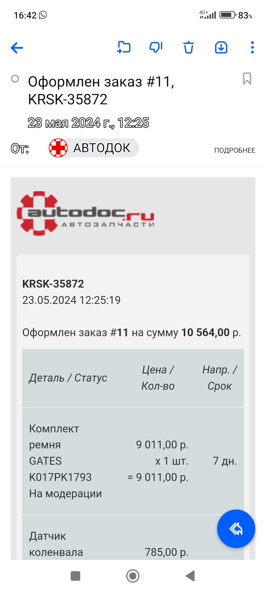 K017PK1793 Комплект приводного ремня GATES | Запчасти на DRIVE2