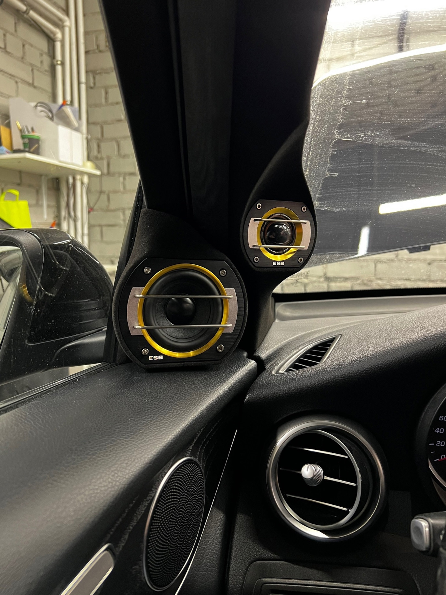 Mercedes GLC X253 Изготовление стоек под 3х полосную акустику ESB 8000 ...