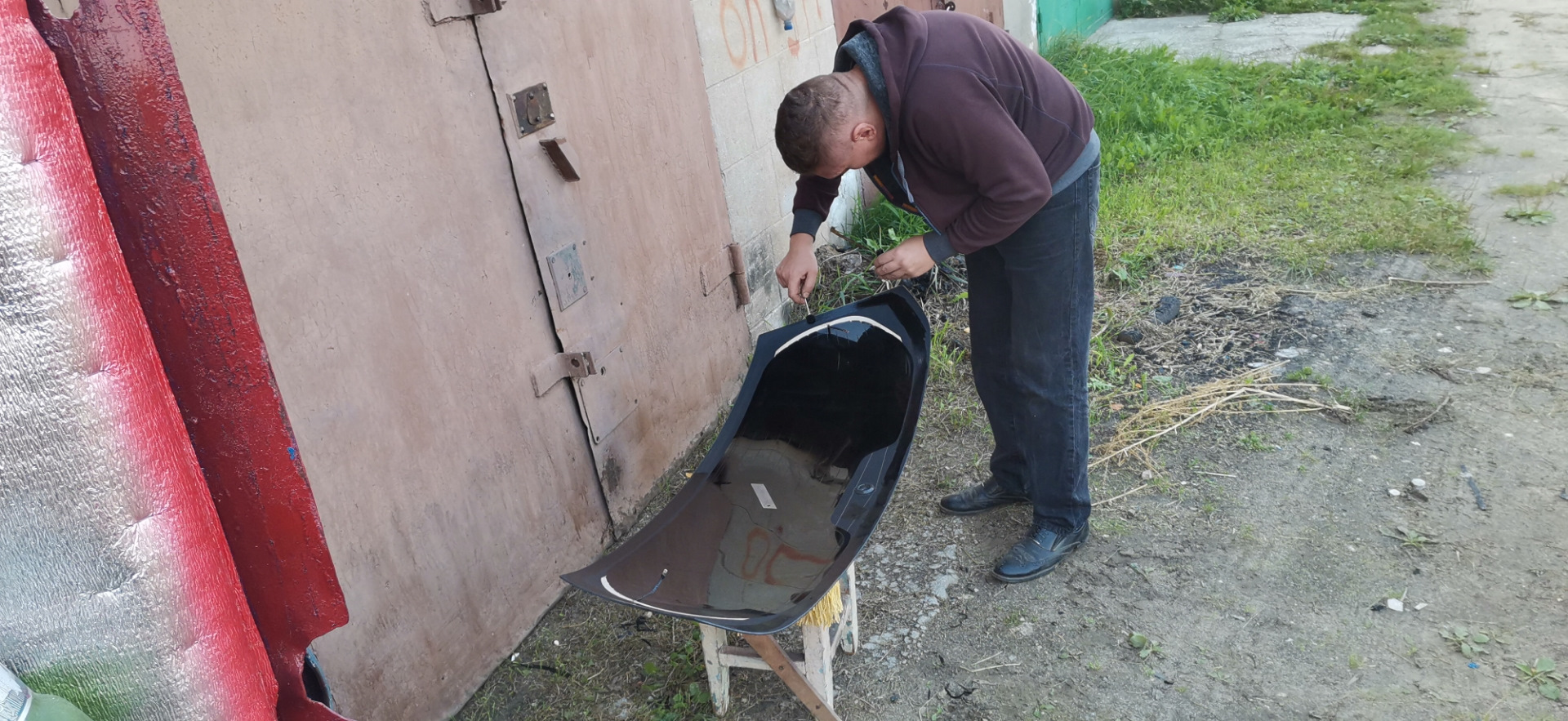 Отклеилось стекло двери багажника — Renault Scenic II, 1,5 л, 2008 года ...