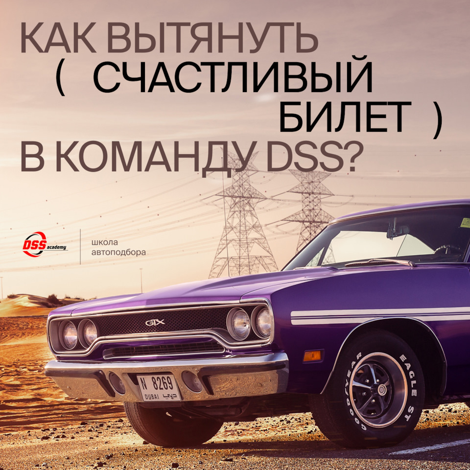 Какие у вас шансы попасть в команду DSS? Как вытянуть счастливый билет? —  DSS Group автоподбор на DRIVE2