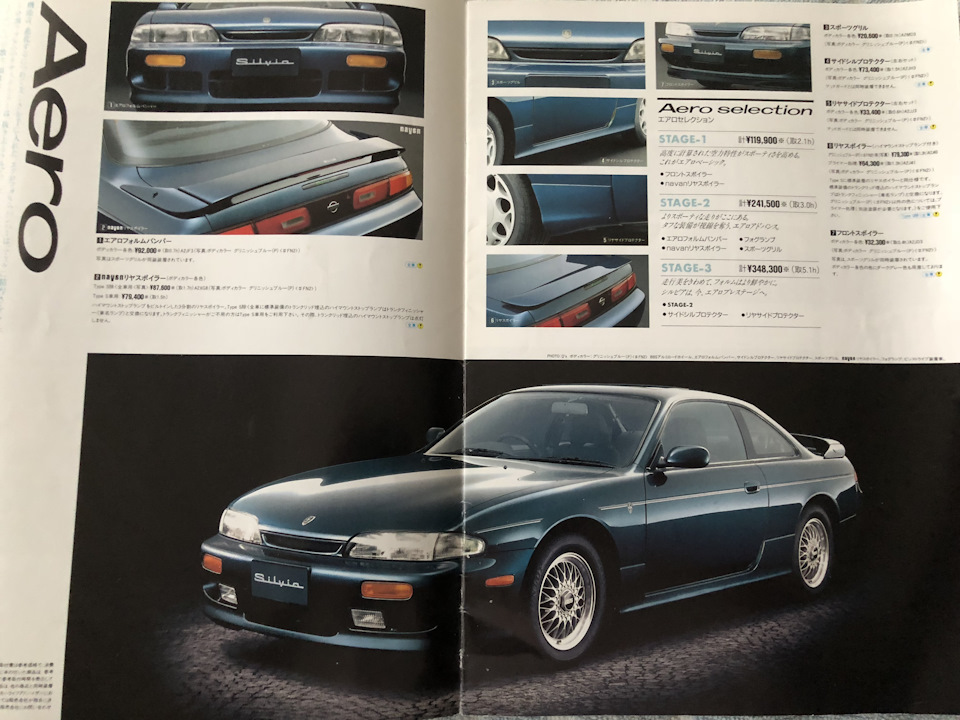 Оригинальный каталог Silvia S14 Optional parts/Navan — Nissan 200SX