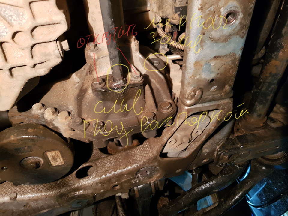 Засена масла в переденем редукторе — DRIVE2