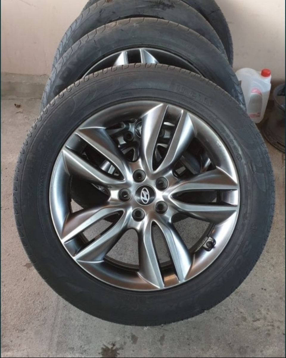 Подскажите что выбрать? 235/55 r19 или 255/50 r19 — Hyundai Santa Fe (3G),  2,4 л, 2014 года | шины | DRIVE2