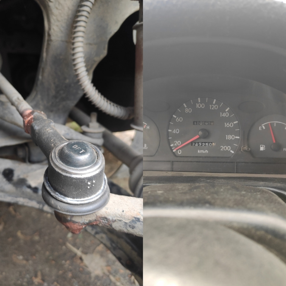 Замена передних рычагов и рулевых наконечников — Hyundai Accent (1G), 1 ...