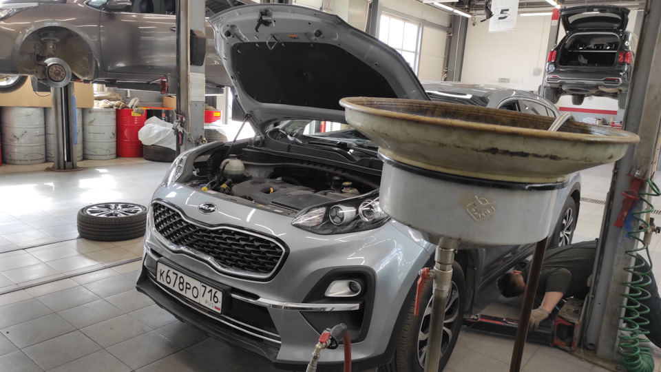 Для замены масла готов — KIA Sportage (4G)