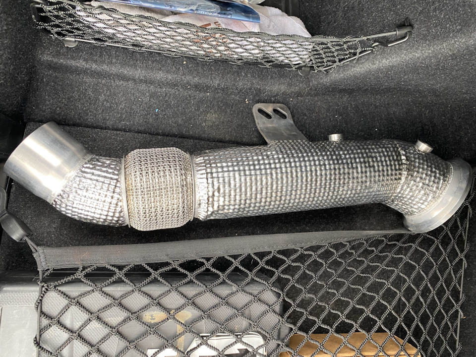 Downpipe — BMW 3 series (F30), 3 л, 2018 года | тюнинг | DRIVE2