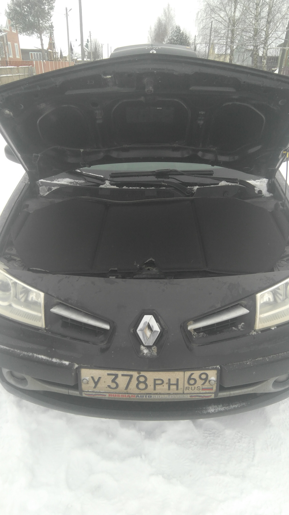 STP — утепление двигателя — Renault Megane II, 1,6 л, 2008 года ...
