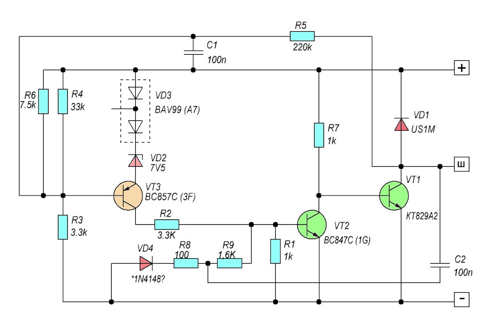 Регулятор напряжения электрическая схема