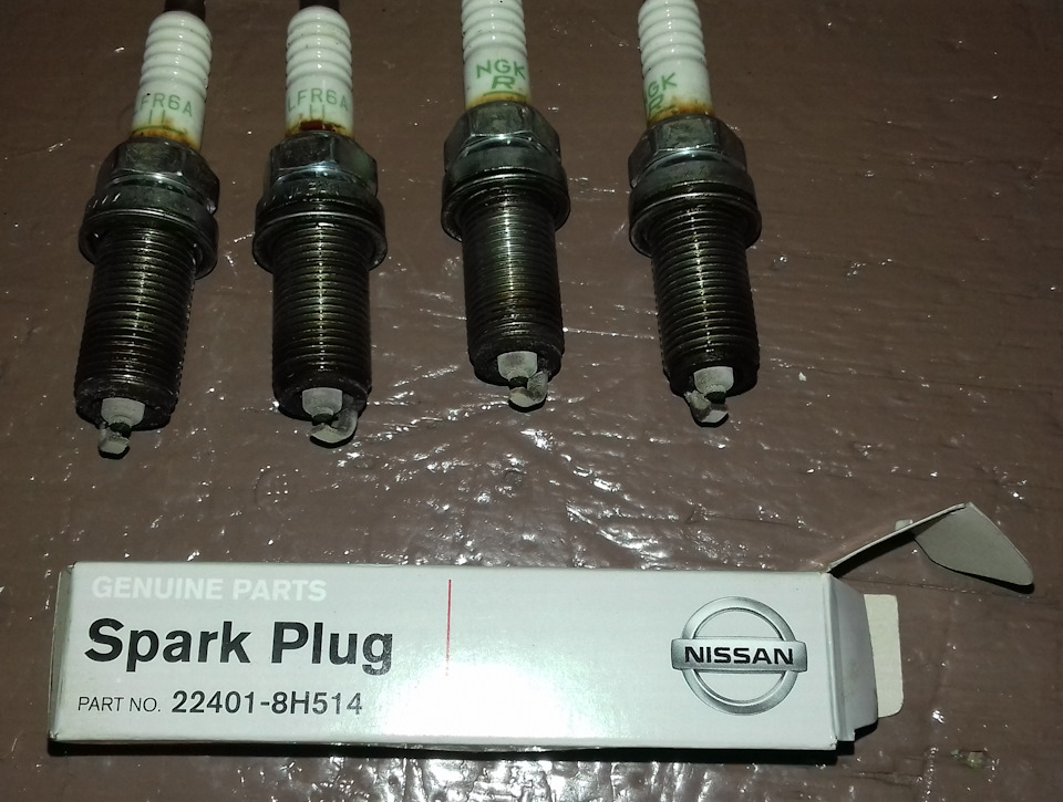 Свечи (запись для себя, для наблюдения) — Nissan Almera II (N16), 1,5 л ...