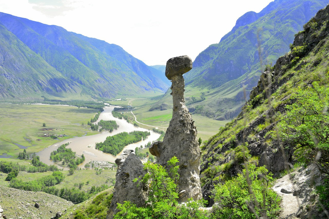 Алтай достопримечательности фото Горный Алтай, Водопад Учар, Каменные грибы - Сообщество "Драйвер-Путешественник"