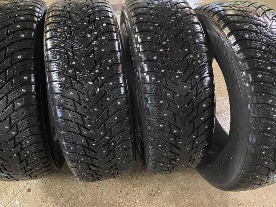 Шины зимние шипованные Nokian 225/65 R17 на Mazda CX-5 (2G). Б/у | 10 ...