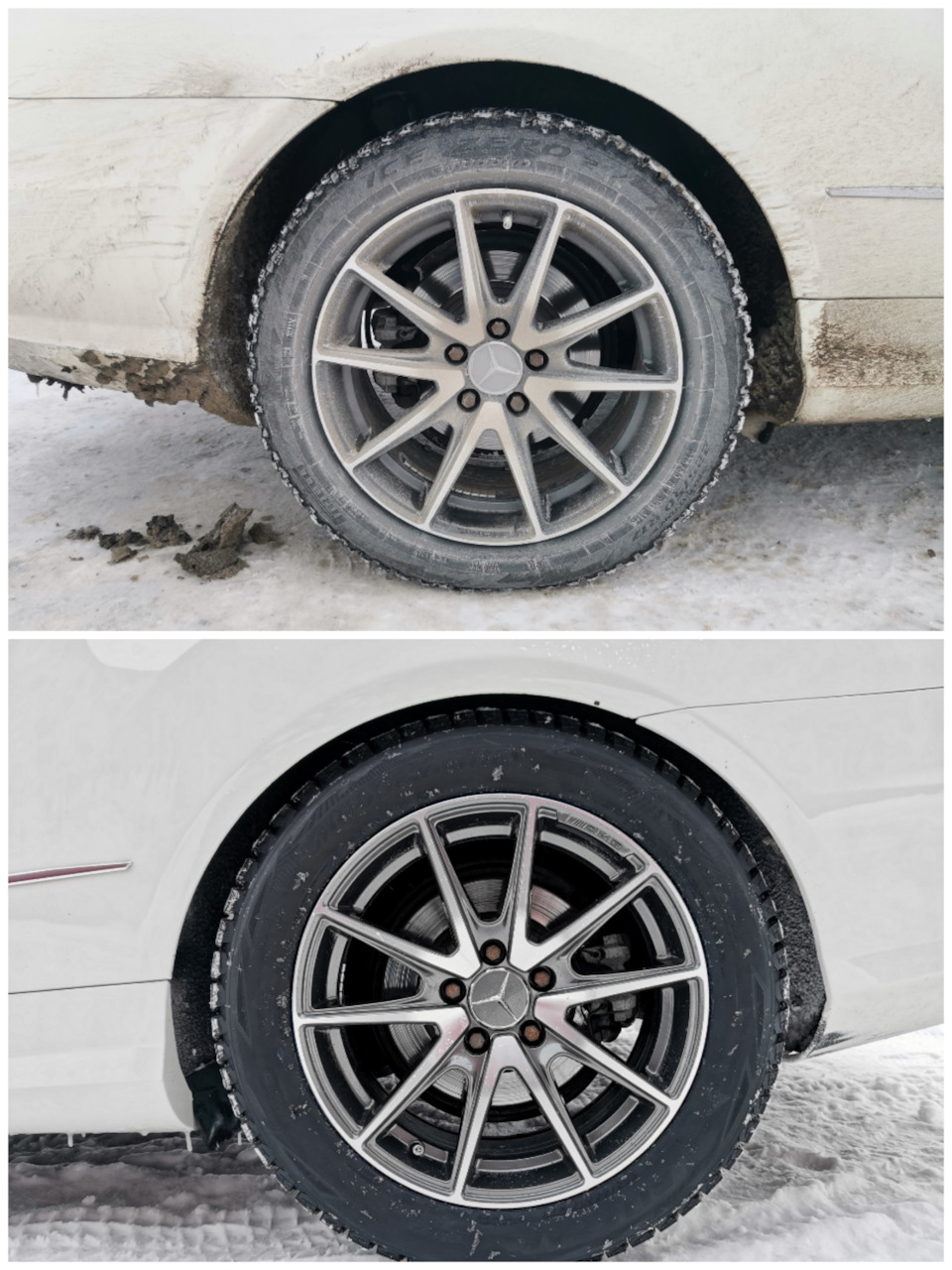 Липучки, изменил шипам!) bridgestone blizzak dm-v2 225/55 r17 —  Mercedes-Benz E-class Coupe (C207), 1,8 л, 2012 года | шины | DRIVE2