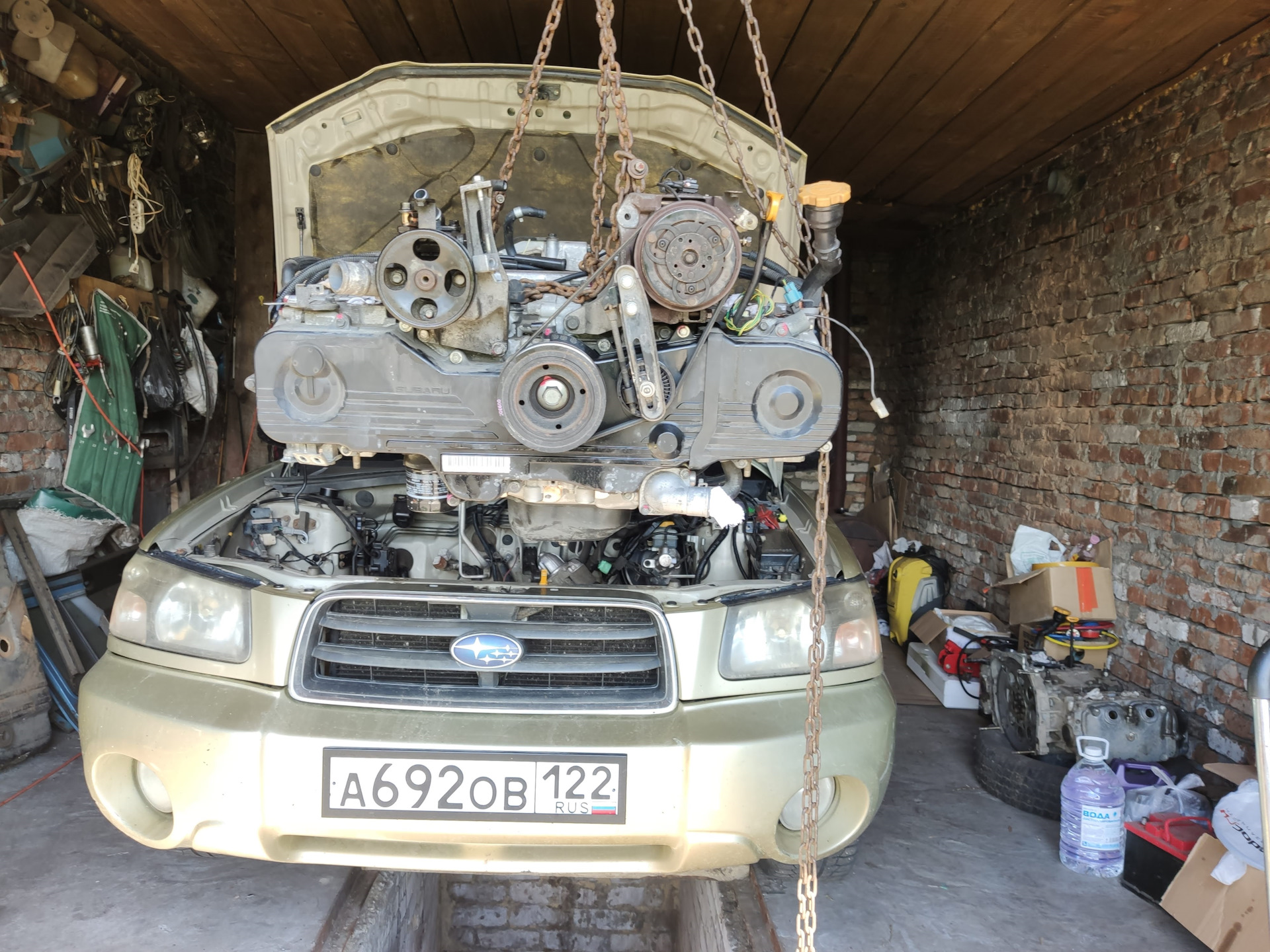 Свап EJ251 на EJ253 (2010 c DBA-BM9) — Subaru Forester (SG), 2,5 л ...