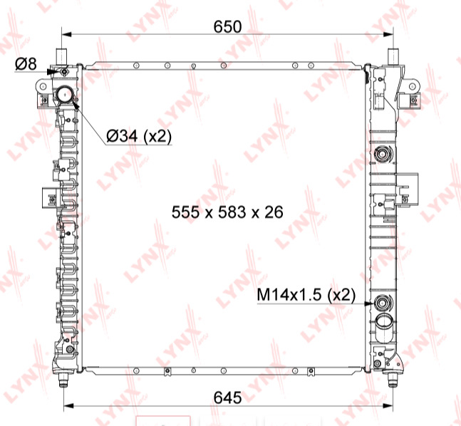 Замена радиатор — SsangYong Actyon Sports (1G), 2 л, 2008 года ...