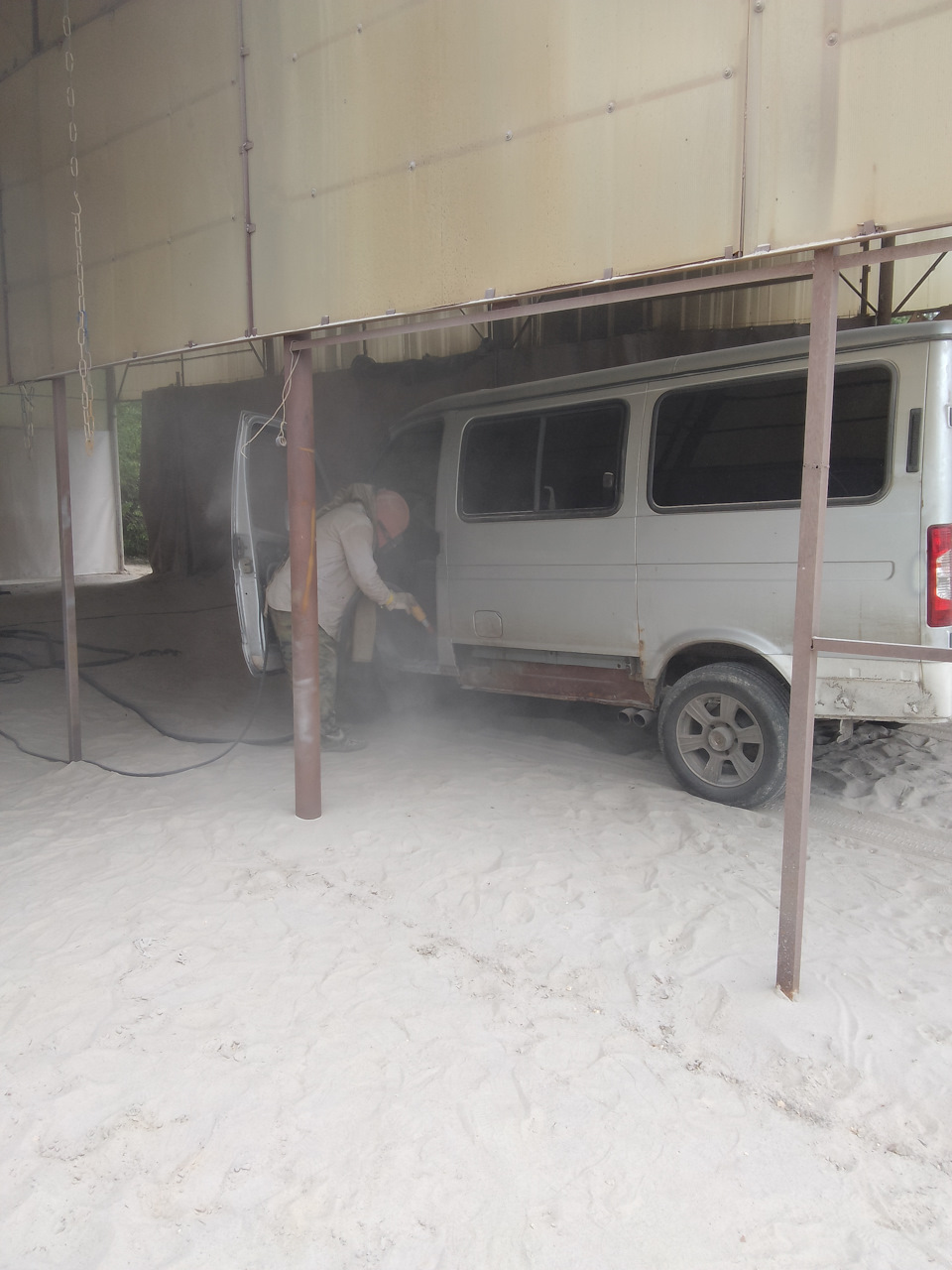 Пескоструй — ГАЗ Соболь, 2,7 л, 2009 года | кузовной ремонт | DRIVE2