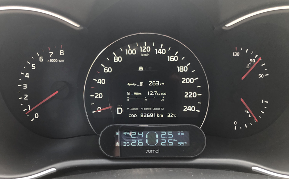Система TPMS — KIA Sorento (2G), 2,4 л, 2018 года аксессуары DRIVE2