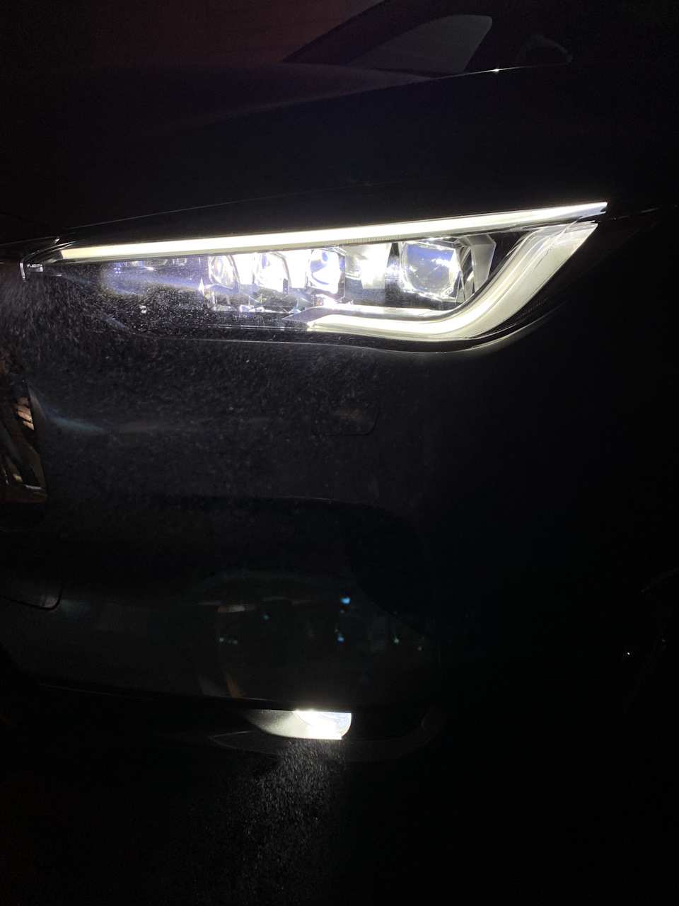 Ice-Cube LED Фары — Infiniti QX50 (2G), 2 л, 2018 года | наблюдение | DRIVE2