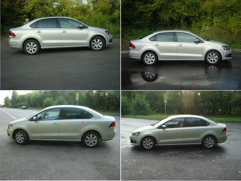 БЫЛО-СТАЛО: Слева — верх, низ — БЫЛО, справа — верх, низ — СТАЛО! — Volkswagen Polo Sedan