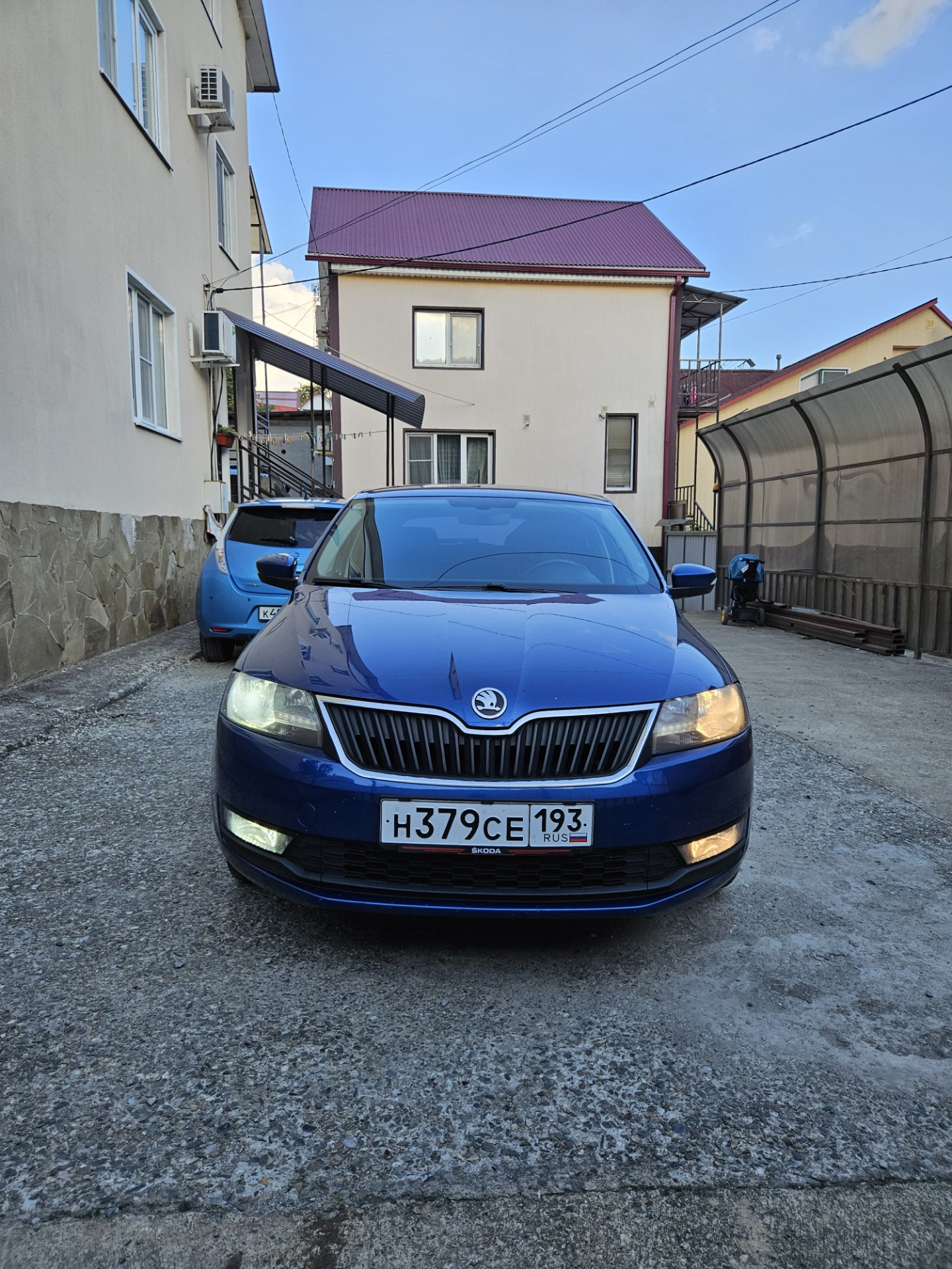 Установка led ламп головной свет + ПТФ — Skoda Rapid (1G), 1,6 л, 2017 ...