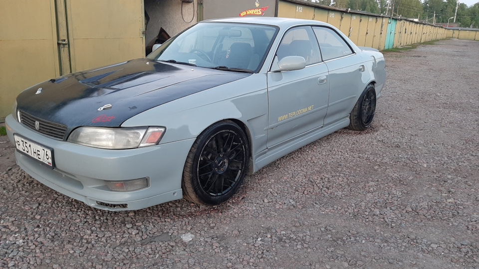 Проставки и синие стекла — Toyota Mark II (90), 2,5 л, 1993 года ...