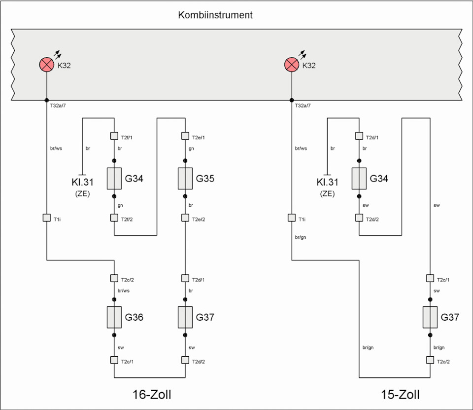 Индикатор износа тормозных колодок — Volkswagen Multivan (T4), 2,5 л ...
