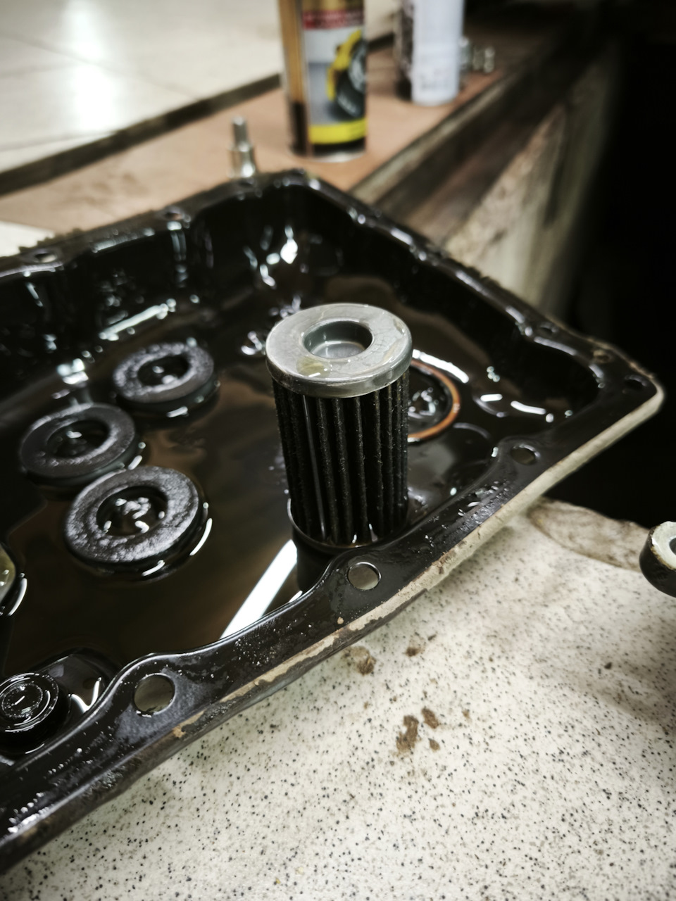 Фильтр тонкой очистки вариатора после 66т. км. пробега — Nissan X-Trail III (t32)