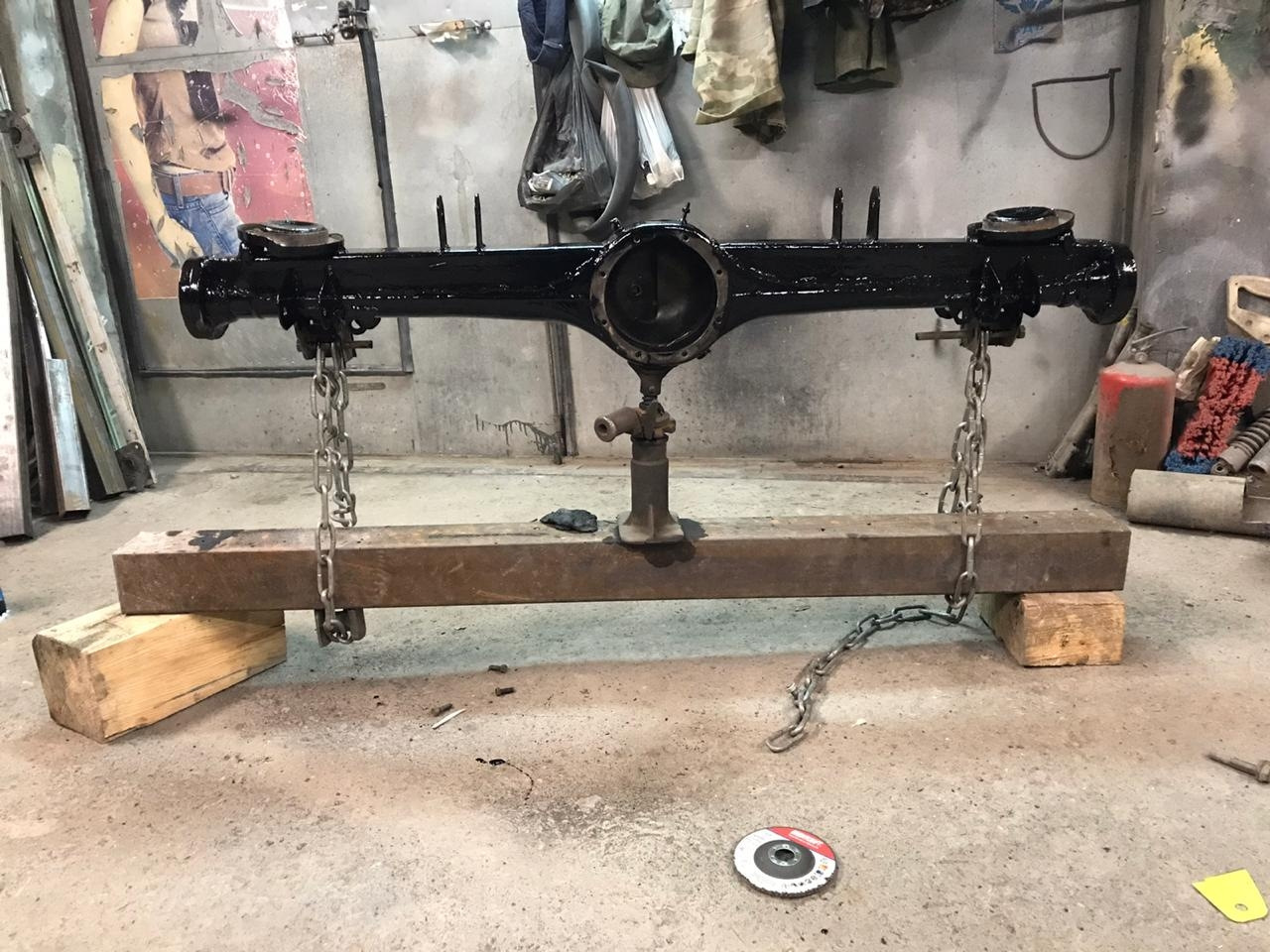 Обварка заднего моста с переносом точек крепления реактивных тяг ...