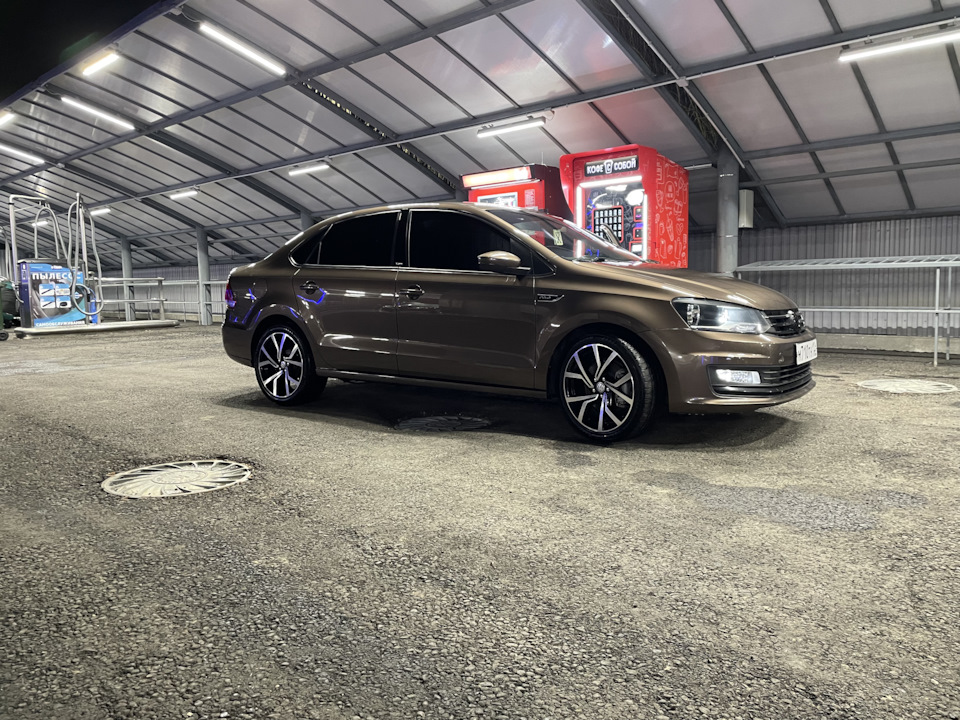 Установка 17х дисков ЕТ40 поло Седан — Volkswagen Polo Sedan, 1,6 л ...